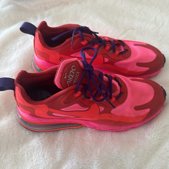 Nike Air Max 270 Sneaker in Mystic Red, Burnt Crimson, Pink Blast, Habanero 7.5 - Picture 10 of 15
